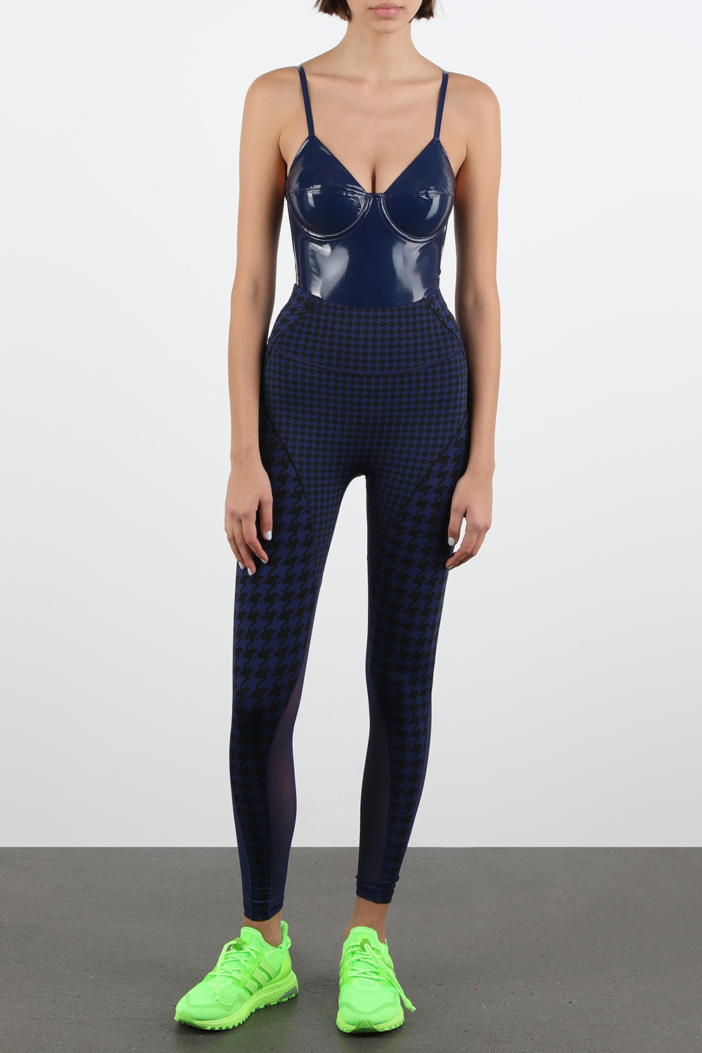 Adidas X Ivy Park Latex Bodysuit in Brown